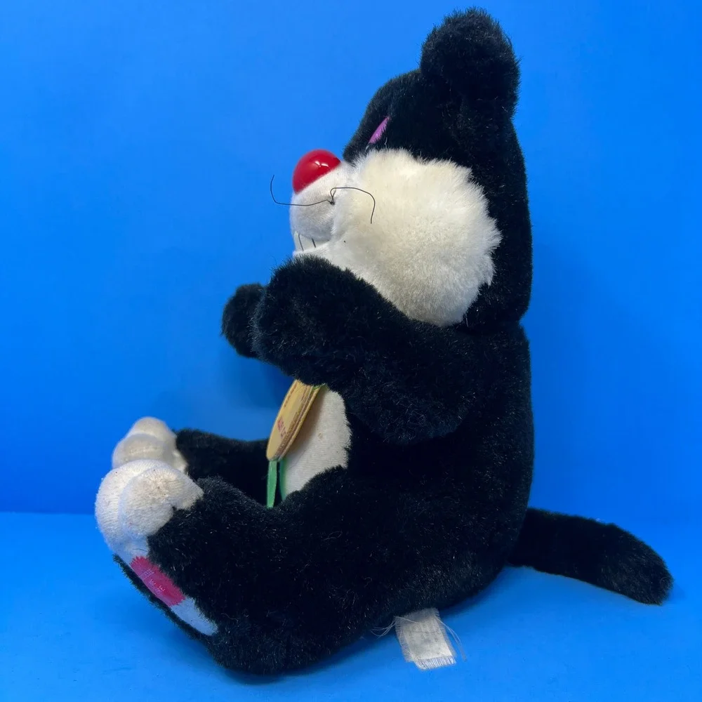 Alley‎ Cat Vintage Plush Medium Black White Dare You To Tease Me 1997